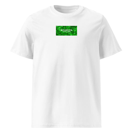 Paisley Print Logo T-shirt :: White/Green